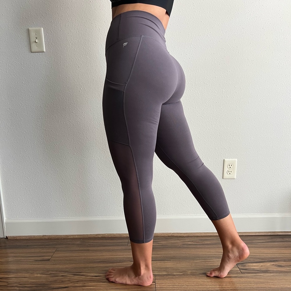 Fabletics Crop Mesh Leggings with Pockets